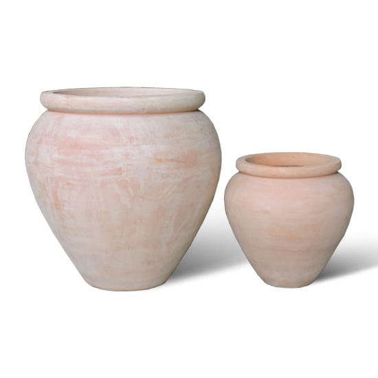 Lightweight terracotta pots